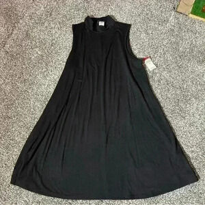 Joe Boxer Black Loose Fitting Mock Neck Tank Dress Size M -NWT
